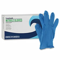 Boardwalk 395 Series Disposable General-Purpose Nitrile Gloves, Powder-Free, Medium, 5 mil Thick, 9.5
