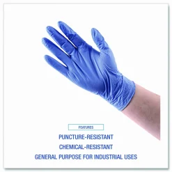 Boardwalk 380 Series Disposable General-Purpose Nitrile Gloves, Powder-Free, Medium, 4 mil Thick, 9.5