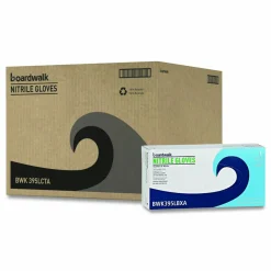 Boardwalk 395 Series Disposable General-Purpose Nitrile Gloves, Powder-Free, Large, 5 mil Thick, 9.5