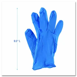 Boardwalk 395 Series Disposable General-Purpose Nitrile Gloves, Powder-Free, Large, 5 mil Thick, 9.5