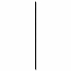 Boardwalk Cocktail Straws, 8", Polypropylene, Black, 500/Pack, 10 Packs/Carton