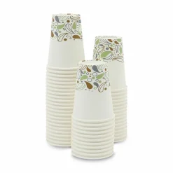 Boardwalk Deerfield Printed Paper Hot Cups, 12 oz, 50/Sleeve, 20 Sleeves/Carton