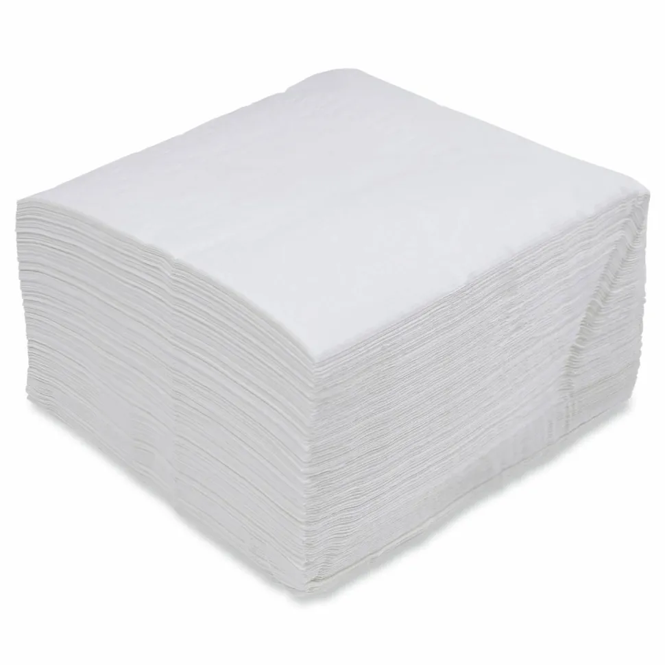 Boardwalk Dinner Napkin, 1-Ply, 17 x 17, White, 250/Pack, 12 Packs/Carton