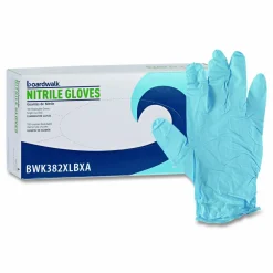 Boardwalk Disposable Examination Nitrile Gloves, Powder-Free, X-Large, 5 mil Thick, 9.5