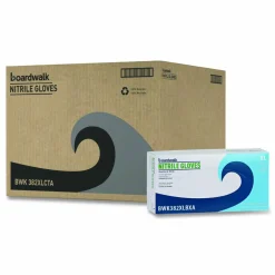 Boardwalk Disposable Examination Nitrile Gloves, Powder-Free, X-Large, 5 mil Thick, 9.5