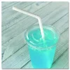Boardwalk Flexible Wrapped Straws, 7.75", Plastic, White, 500/Pack, 20 Packs/Carton