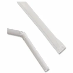 Boardwalk Flexible Wrapped Straws, 7.75