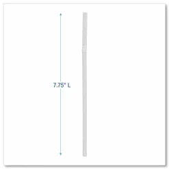 Boardwalk Flexible Wrapped Straws, 7.75