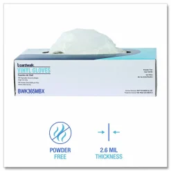Boardwalk General Purpose Vinyl Gloves, Powder-Free, Medium, 2.6 mil Thick, 9.5