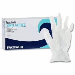 Boardwalk General Purpose Vinyl Gloves, Powder-Free, X-Large, 2.6 mil Thick, 9.5