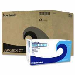 Boardwalk General Purpose Vinyl Gloves, Powder-Free, X-Large, 2.6 mil Thick, 9.5