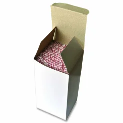 Boardwalk Jumbo Straws, 7.75", Polypropylene, Red/White Striped, 250/Pack, 50 Packs/Carton