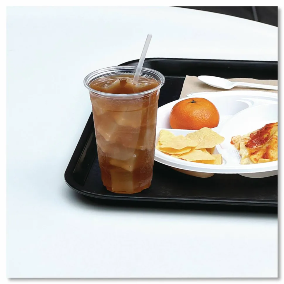 Boardwalk Jumbo Straws, Unwrapped, 7.75", Plastic, Translucent, 250/Pack, 50 Packs/Carton