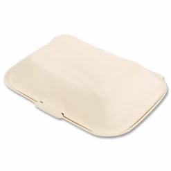 Boardwalk Molded Fiber PFAS-Free Food Containers, Hoagie/Hinged Lid, 6 x 3 x 9, Tan, Sugarcane, 250/Carton