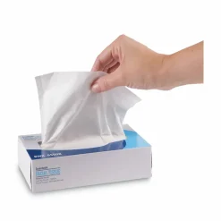 Boardwalk Office Packs Facial Tissue, Flat Box, 2-Ply, White, 100 Sheets/Box, 30 Boxes/Carton