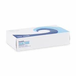 Boardwalk Office Packs Facial Tissue, Flat Box, 2-Ply, White, 100 Sheets/Box, 30 Boxes/Carton