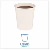 Boardwalk Paper Hot Cups, 8 oz, White, 50/Sleeve, 20 Sleeves/Carton