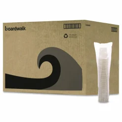 Boardwalk Paper Hot Cups, 8 oz, White, 50/Sleeve, 20 Sleeves/Carton