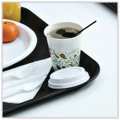 Boardwalk Single-Tube Stir-Straws, 5.25", Polypropylene, Black, 1,000/Pack, 10 Packs/Carton