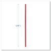 Boardwalk Single-Tube Stir-Straws,5.25", Polypropylene, Red, 1,000/Pack, 10 Packs/Carton