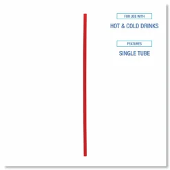 Boardwalk Single-Tube Stir-Straws,5.25