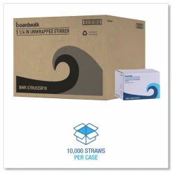 Boardwalk Single-Tube Stir-Straws,5.25