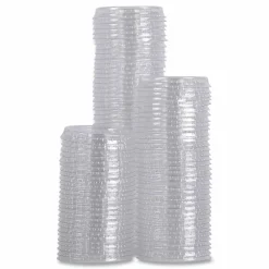 Boardwalk Souffle/Portion Cup Lids, Fits 1 oz Portion Cups, Plastic, Clear, 2,500/Carton