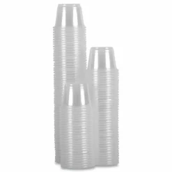Boardwalk Souffle/Portion Cups, 1 oz, Plastic, Clear, 125/Sleeves, 20 Sleeves/Carton