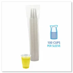 Boardwalk Translucent Plastic Cold Cups, 7 oz, 100/Pack