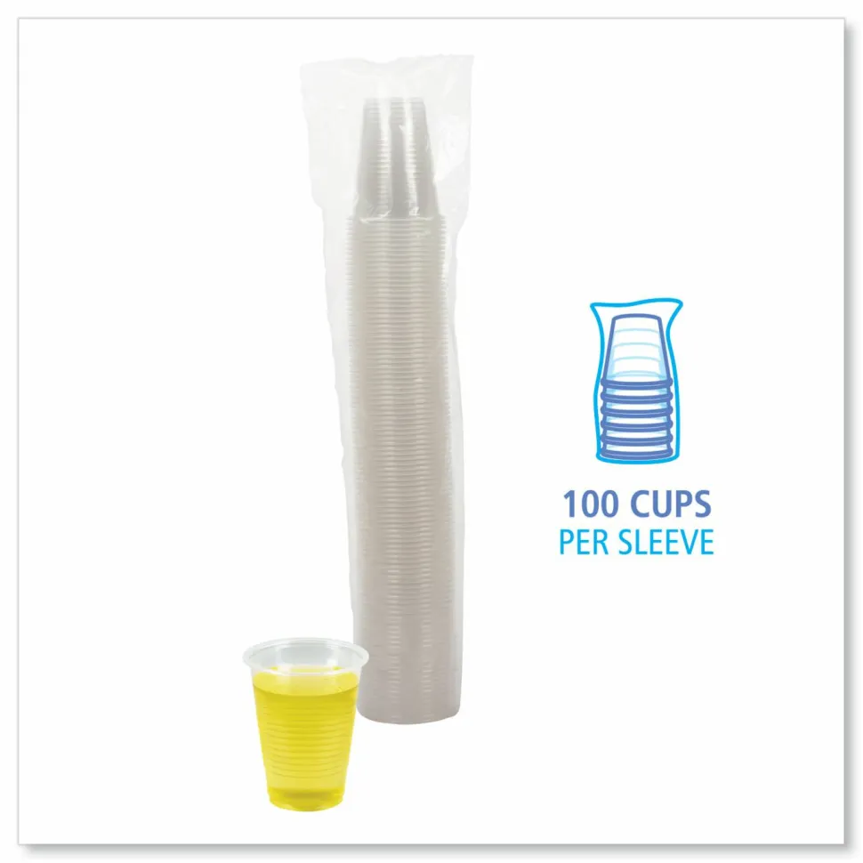 Boardwalk Translucent Plastic Cold Cups, 7 oz, 100/Pack