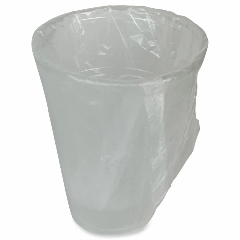 Boardwalk Translucent Plastic Cold Cups, Individually Wrapped, 9 oz, 1,000/Carton