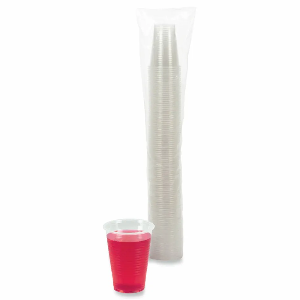 Boardwalk Translucent Plastic Cold Cups, 9 oz, 100/Pack