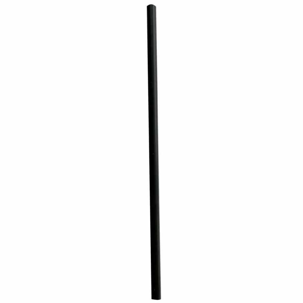 Boardwalk Wrapped Giant Straws, 7.75", Polypropylene, Black, 300/Pack, 24 Packs/Carton