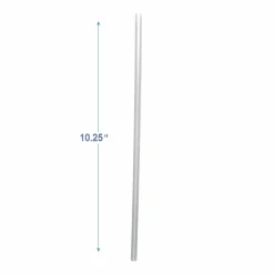 Boardwalk Wrapped Giant Straws, 10.25", Polypropylene, Clear, 100/Pack, 10 Packs/Carton