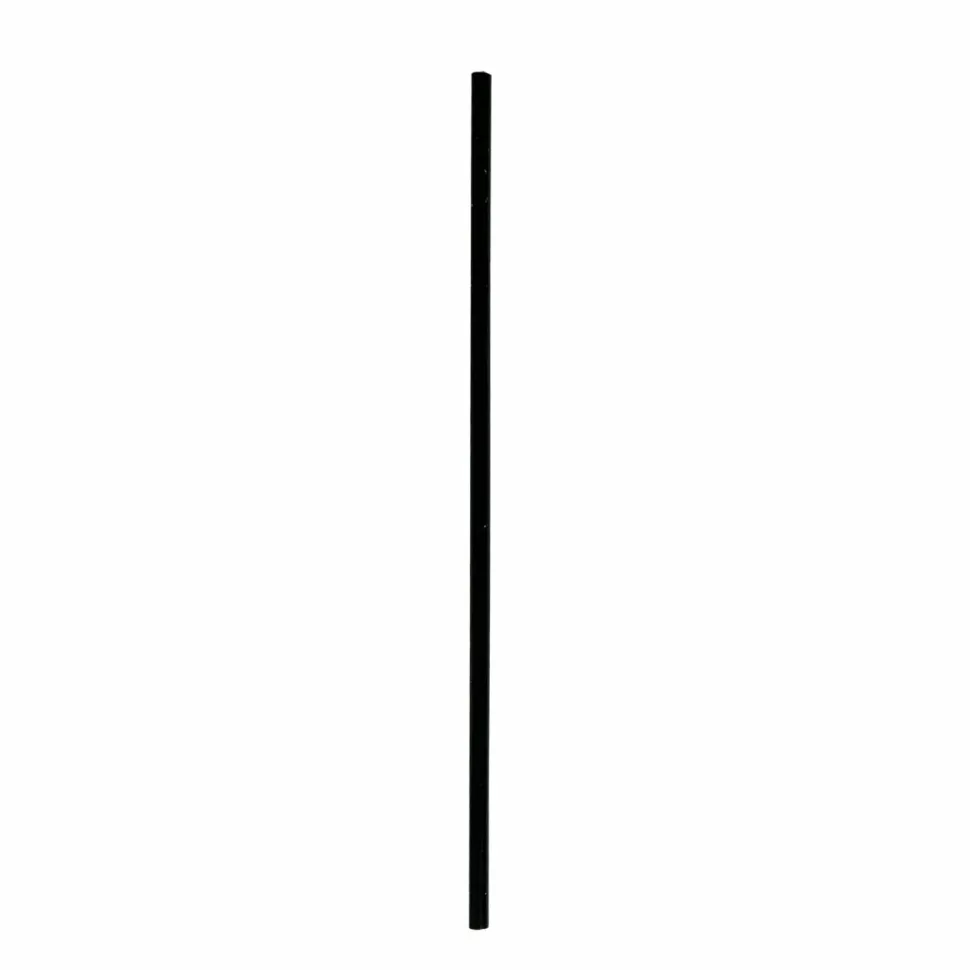 Boardwalk Wrapped Giant Straws, 10.25", Polypropylene, Black, 300/Pack, 4 Packs/Carton