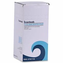 Boardwalk Wrapped Jumbo Straws, 7.75