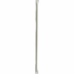 Boardwalk Wrapped Jumbo Straws, 10.25", Polypropylene, Clear, 500/Pack, 4 Packs/Carton