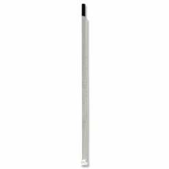 Boardwalk Wrapped Jumbo Straws, 10.25", Polypropylene, Black, 500/Pack, 4 Packs/Carton