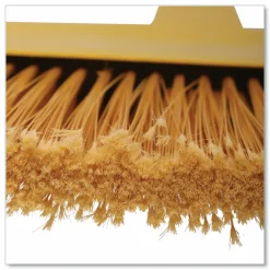 Boardwalk Angler Broom, Plastic Bristles, 53" Wood Handle, Yellow