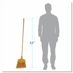 Boardwalk Angler Broom, Plastic Bristles, 53