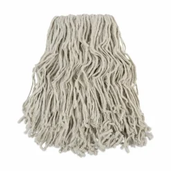 Boardwalk Banded Cotton Mop Head, #24, White, 12/Carton