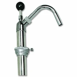 Boardwalk Bottle Pump, 22 oz Output, Steel, 42.5" Tall, Chrome, 6/Carton