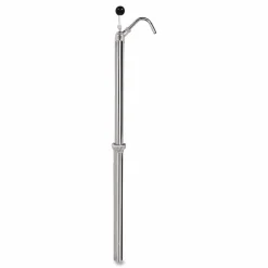 Boardwalk Bottle Pump, 22 oz Output, Steel, 42.5" Tall, Chrome