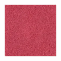 Boardwalk Buffing Floor Pads, 20" Diameter, Red, 5/Carton
