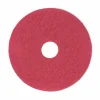 Boardwalk Buffing Floor Pads, 16" Diameter, Red, 5/Carton