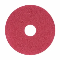 Boardwalk Buffing Floor Pads, 13" Diameter, Red, 5/Carton