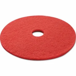 Boardwalk Buffing Floor Pads, 21" Diameter, Red, 5/Carton