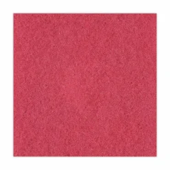 Boardwalk Buffing Floor Pads, 17" Diameter, Red, 5/Carton