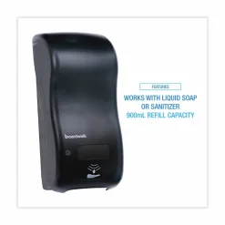 Boardwalk Bulk Fill Soap Dispenser, 900 mL, 5.5 x 4 x 12, Black