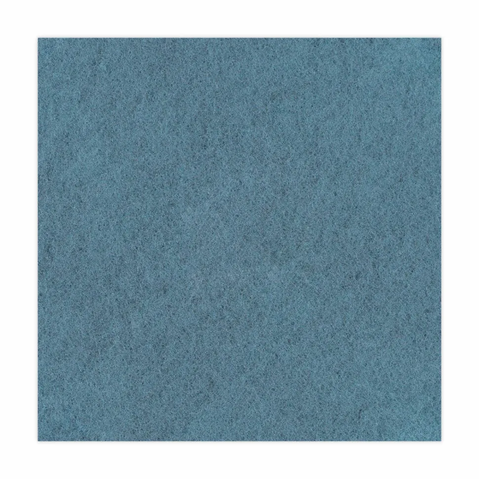 Boardwalk Burnishing Floor Pads, 20" Diameter, Aqua, 5/Carton